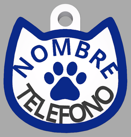 HuellaBasic. Placa Forma Gato