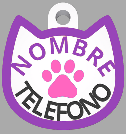 HuellaBasic. Placa Forma Gato