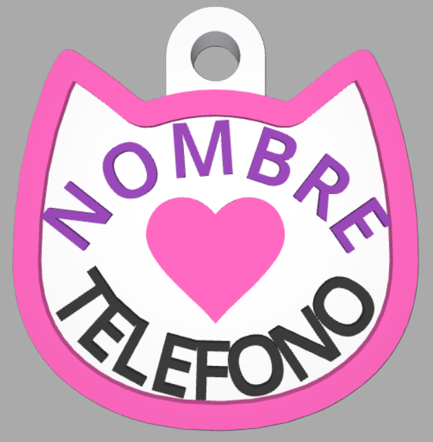 HuellaBasic. Placa Forma Gato