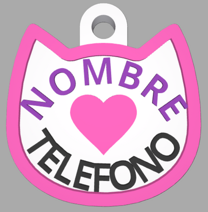 HuellaBasic. Placa Forma Gato