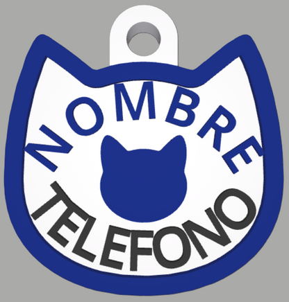 HuellaBasic. Placa Forma Gato