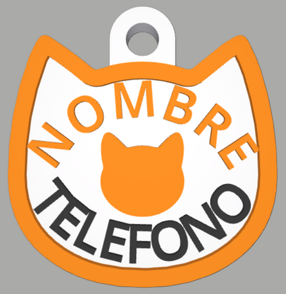 HuellaBasic. Placa Forma Gato