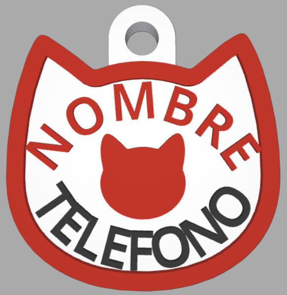 HuellaBasic. Placa Forma Gato