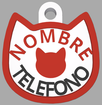 HuellaBasic. Placa Forma Gato