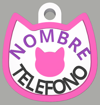 HuellaBasic. Placa Forma Gato