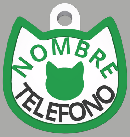 HuellaBasic. Placa Forma Gato