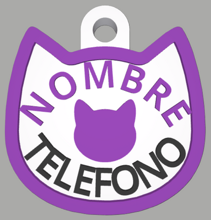 HuellaBasic. Placa Forma Gato