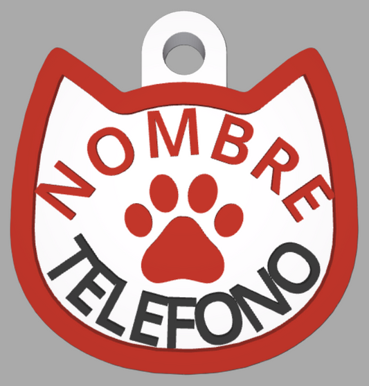 HuellaBasic. Placa Forma Gato