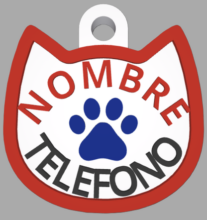 HuellaBasic. Placa Forma Gato