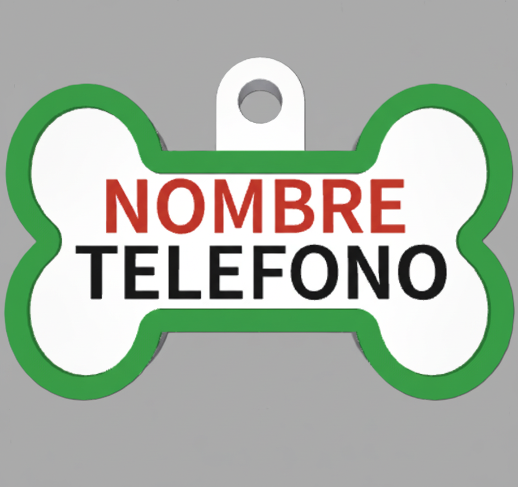 HuellaBasic. Placa Forma Hueso