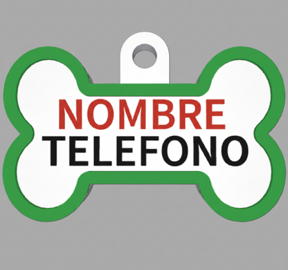 HuellaBasic. Placa Forma Hueso
