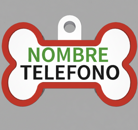 HuellaBasic. Placa Forma Hueso
