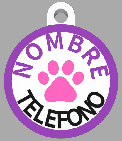 HuellaBasic. Placa Circular
