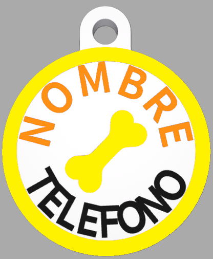 HuellaBasic. Placa Circular