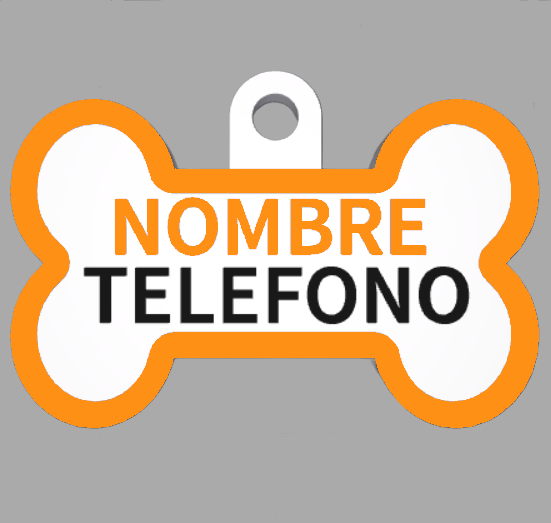 HuellaBasic. Placa Forma Hueso