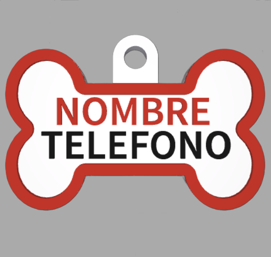 HuellaBasic. Placa Forma Hueso