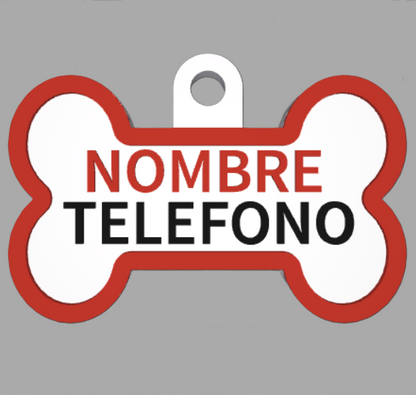 HuellaBasic. Placa Forma Hueso