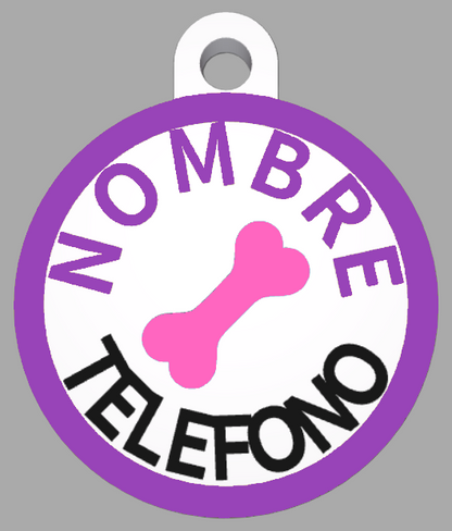 HuellaBasic. Placa Circular