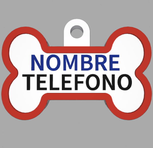 HuellaBasic. Placa Forma Hueso