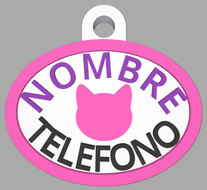 HuellaBasic. Placa Ovalada